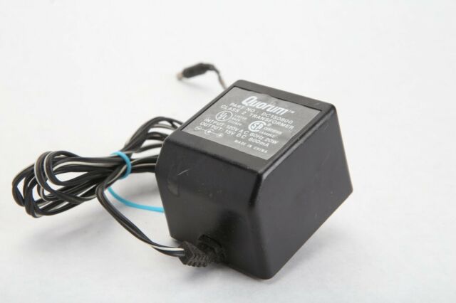 New Quorum DC150800 AC Adapter 15VDC 600mA Power Supply CHARGER